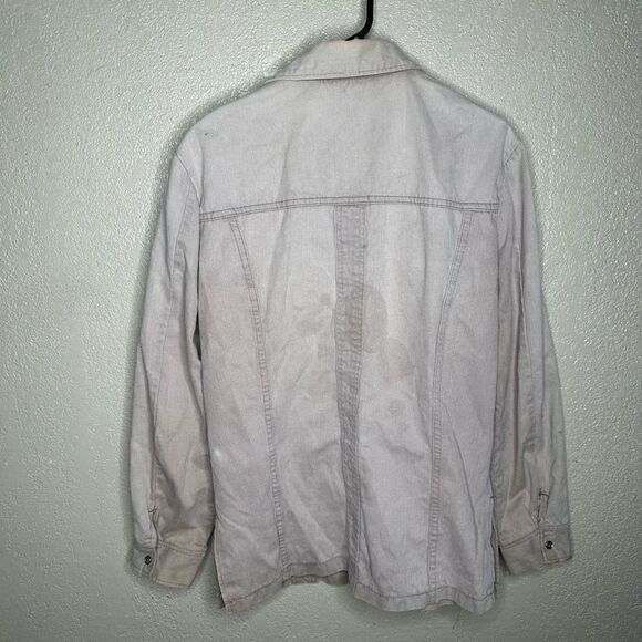 VTG Maverick Corduroy Pear Snap Full Button Up V-neck Shirt Size M - Picture 3 of 5